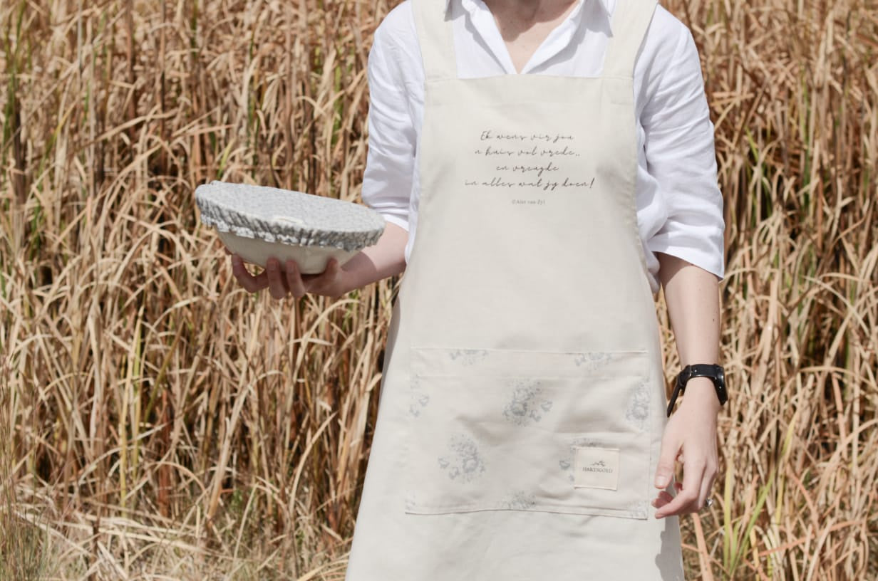 Linen Cross Back Apron | Ek wens vir jou