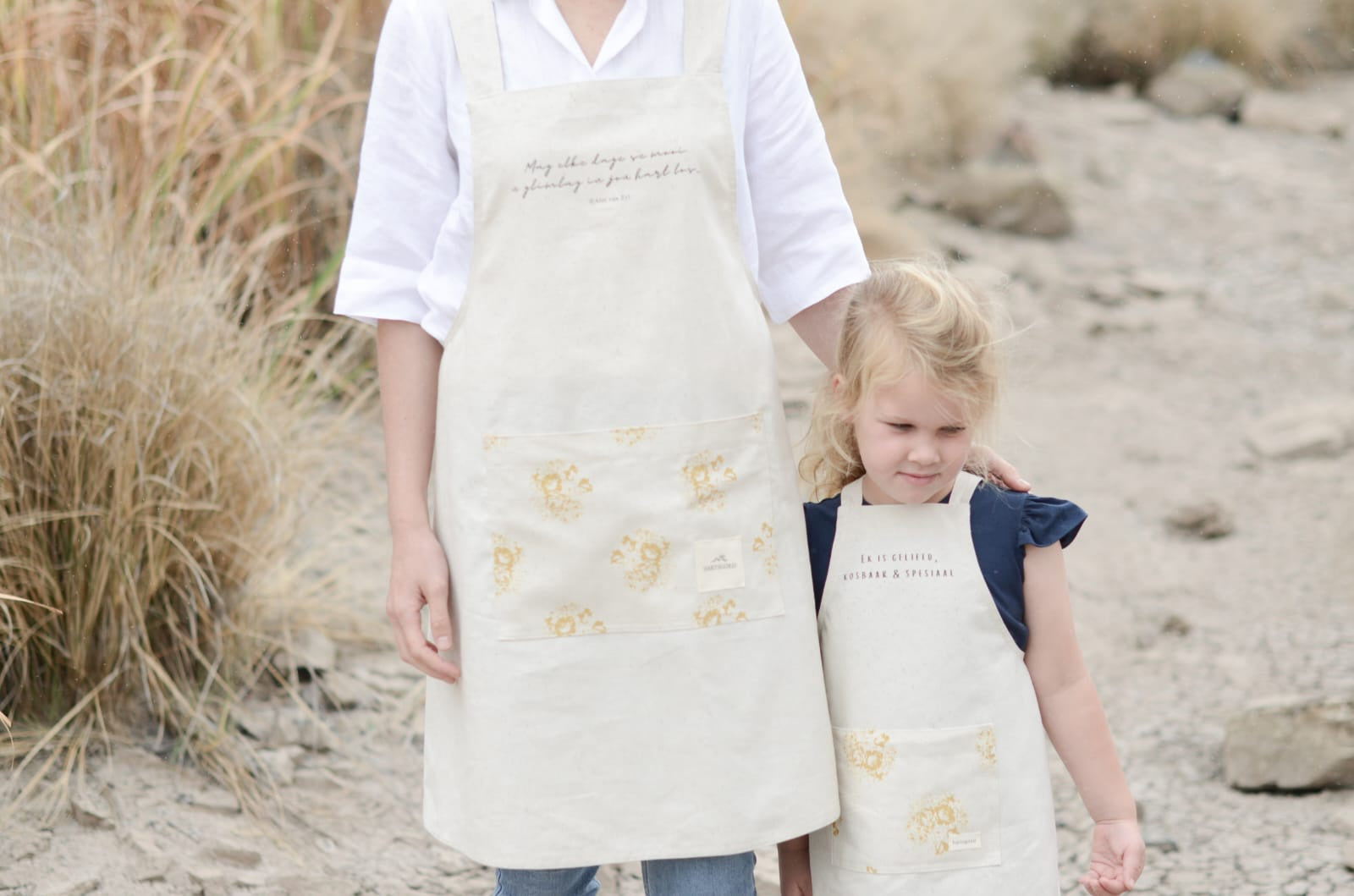 Linen Cross Back Apron | Elke dag se mooi