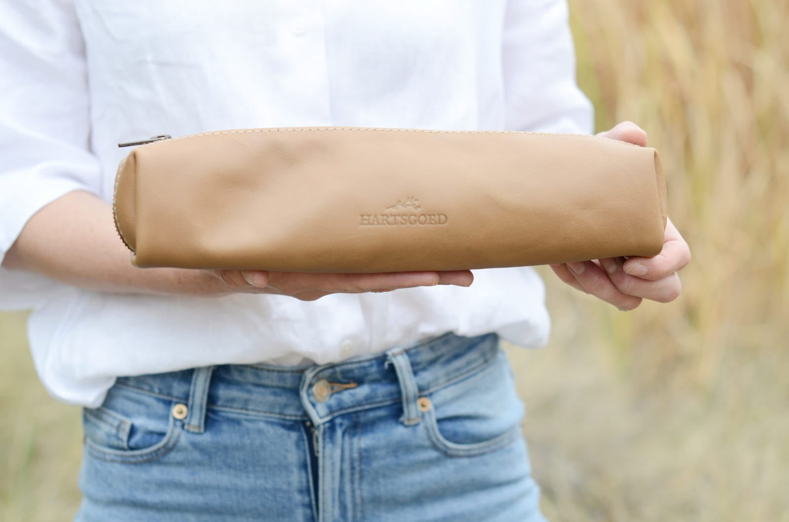 Leather Pencil Bag | Caramel