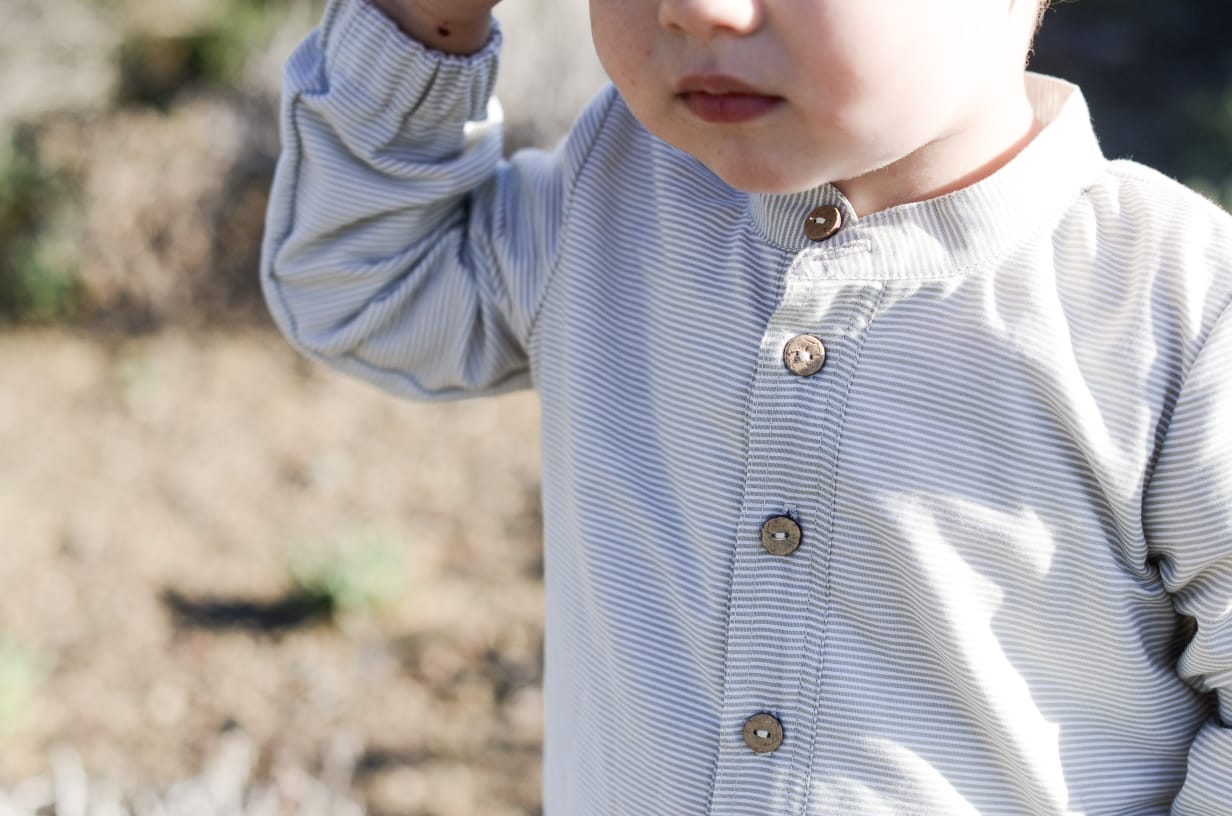 Lourens lined Shirt | Olive Stripe