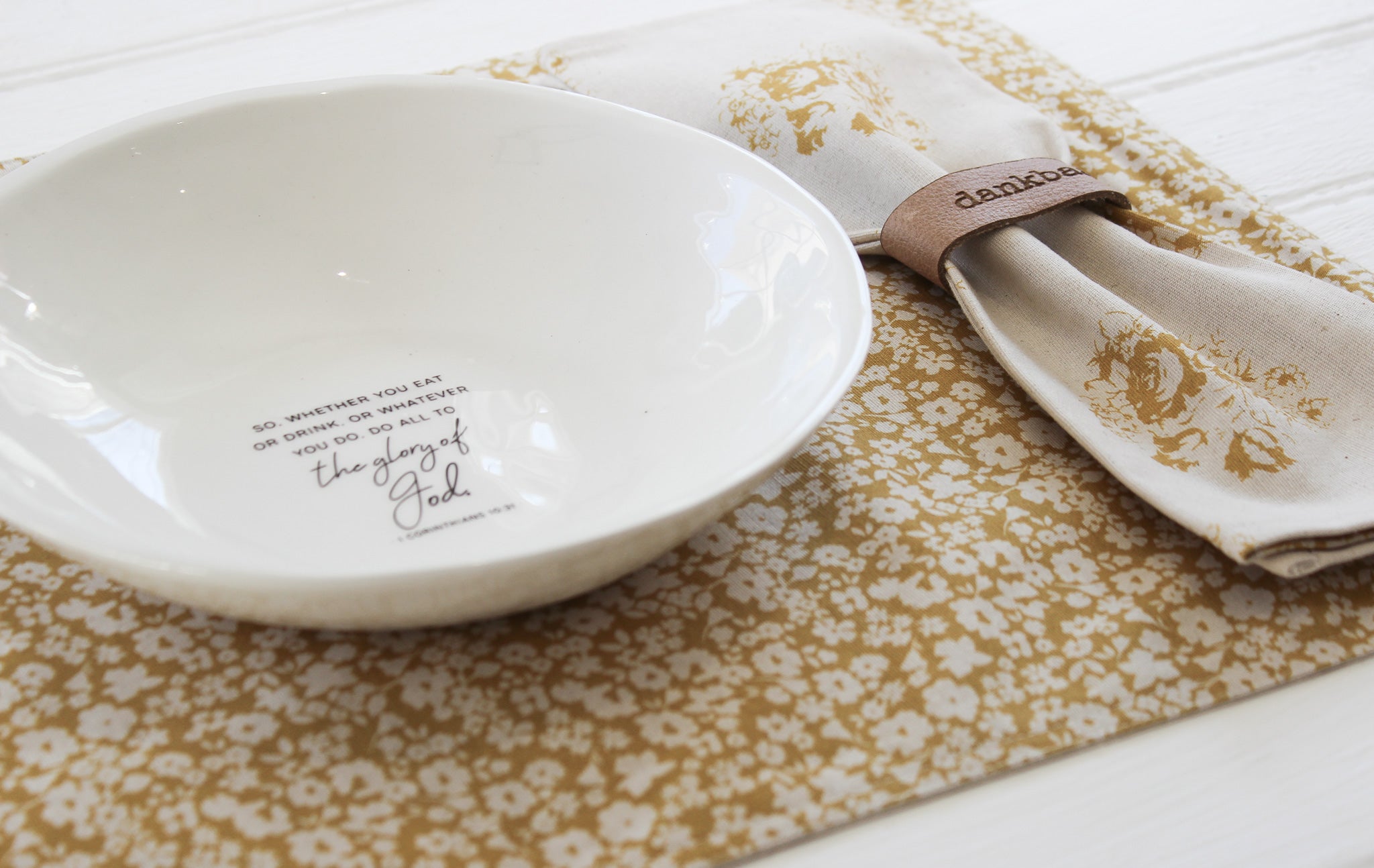 Reversible Placemat | Mustard fields | May you be
