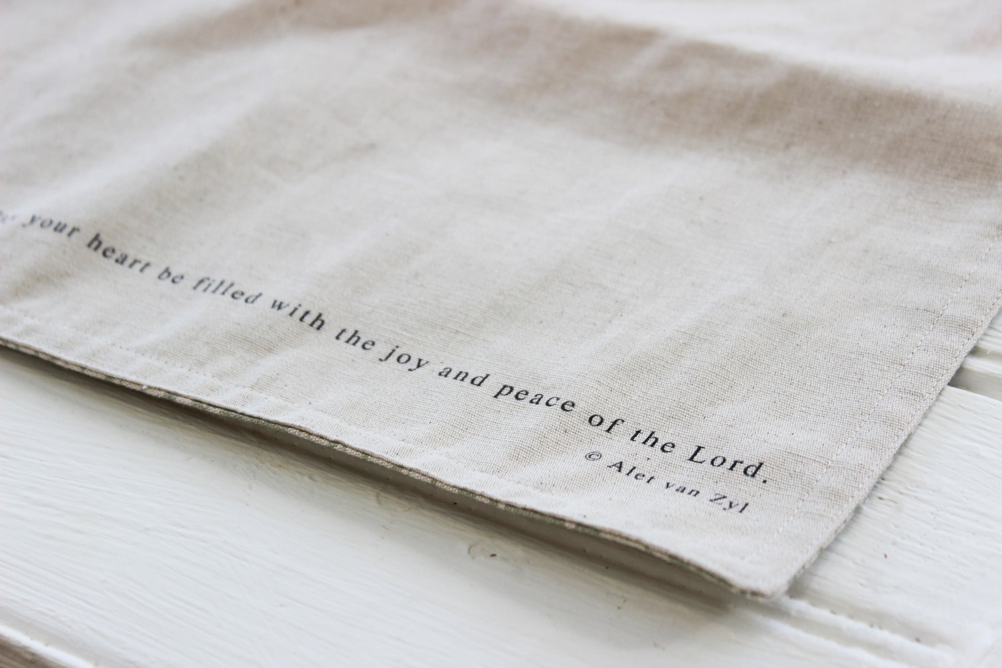 Reversible Placemat | Olive Fields | May your heart be filled