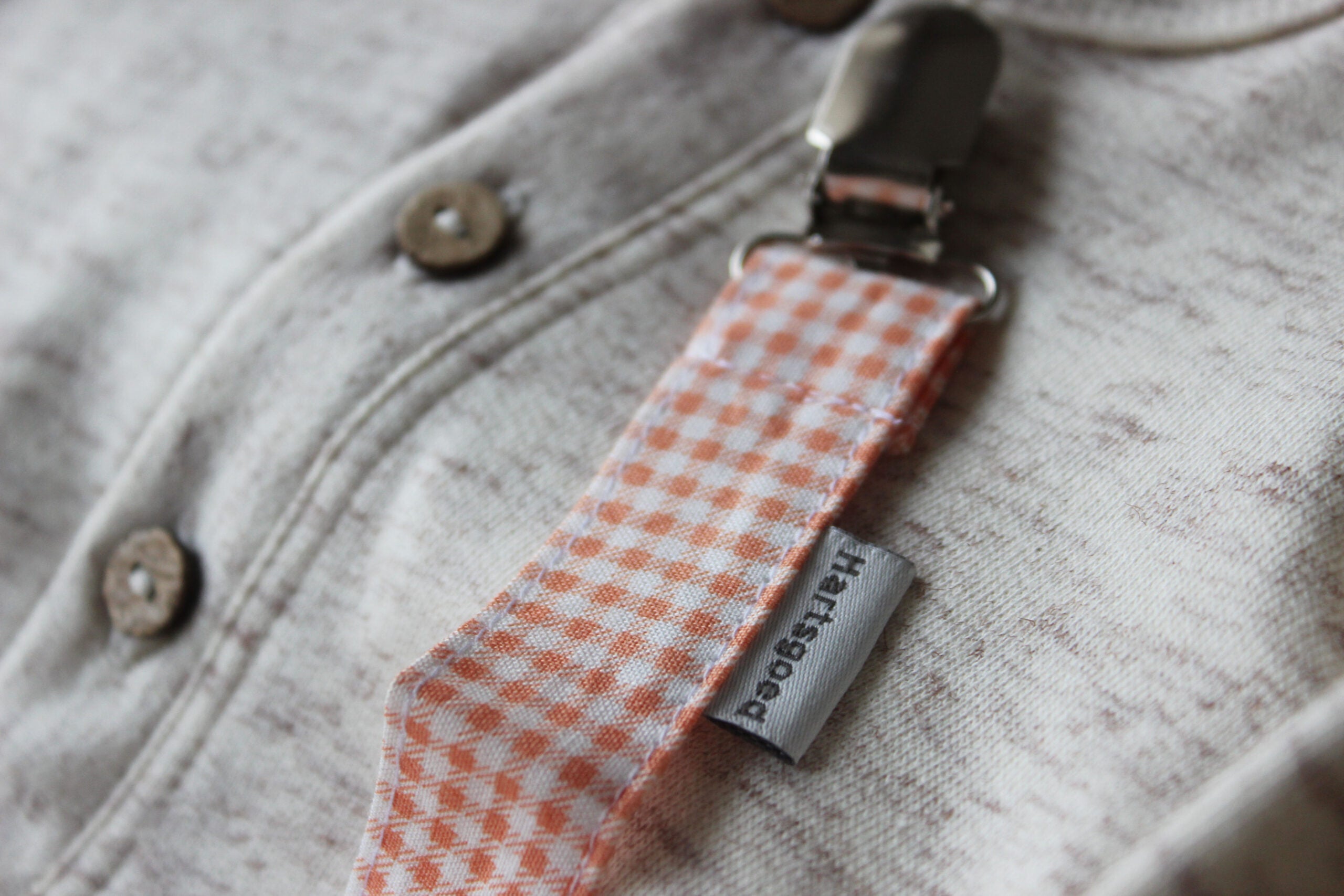 Dummy Clip | Apricot Gingham