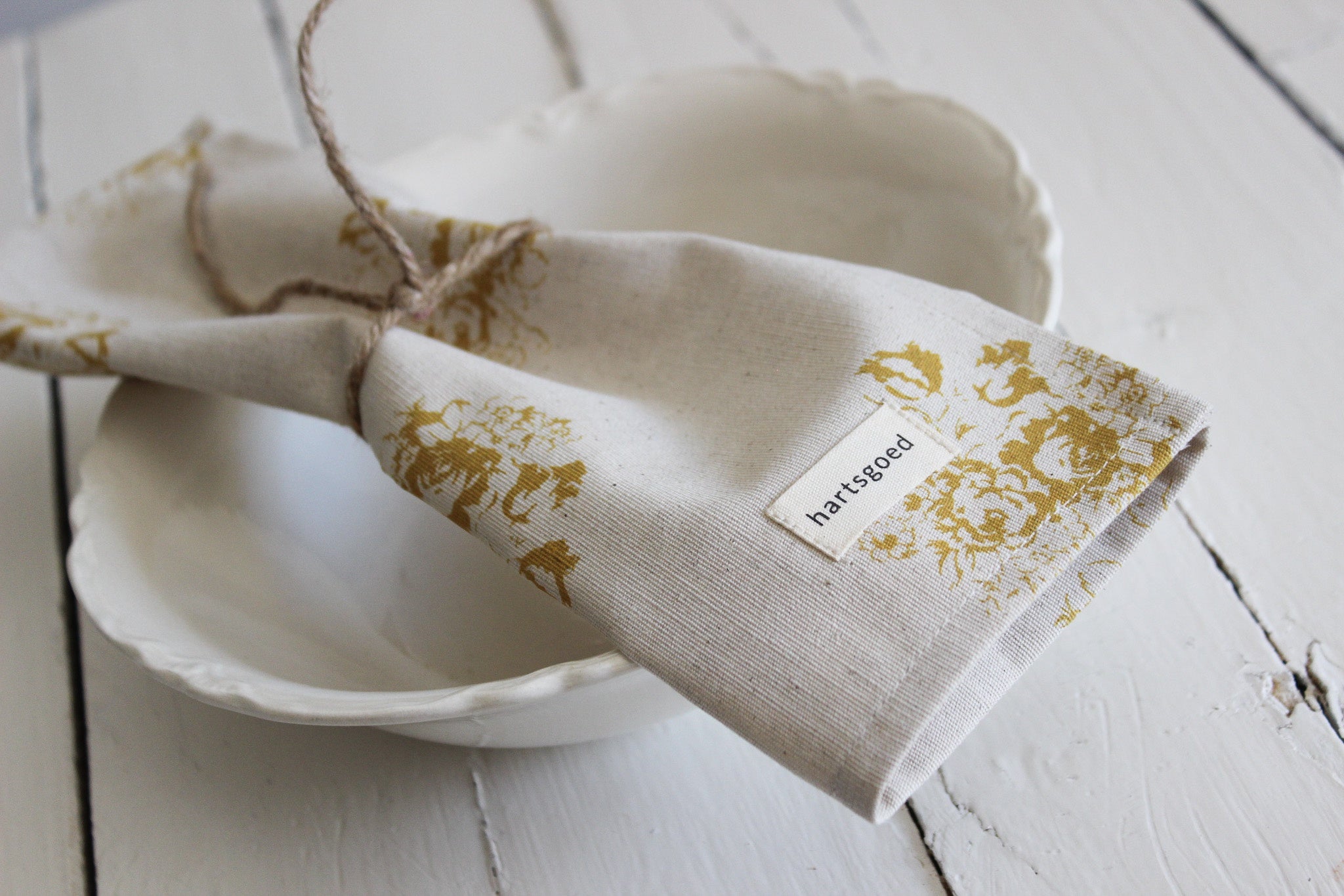 Napkin set of 2 | Mustard Country Florals (S)