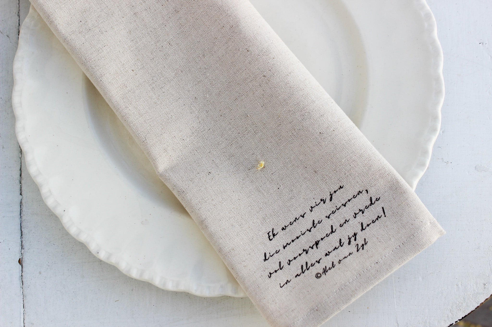 Linen Napkin Set of 2 | Ek wens vir jou
