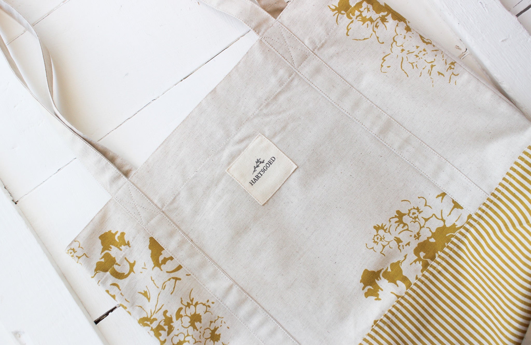 Tote bag | Mustard Country Floral (L)