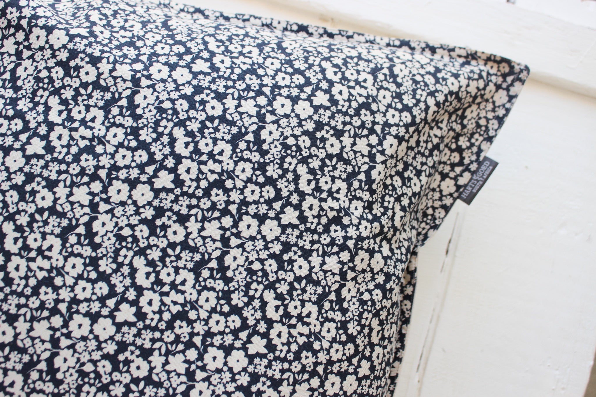 Cushion Cover | Navy Fields of Flowers | 50 x 50cm