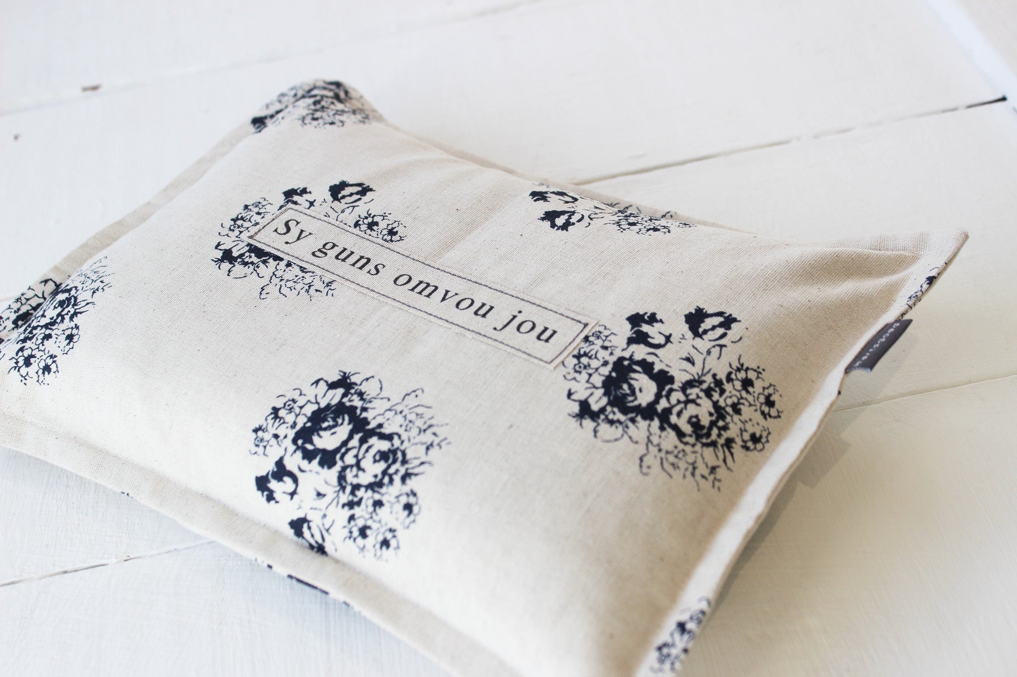 Linen Microwaveable Heating Bag | (L) Navy