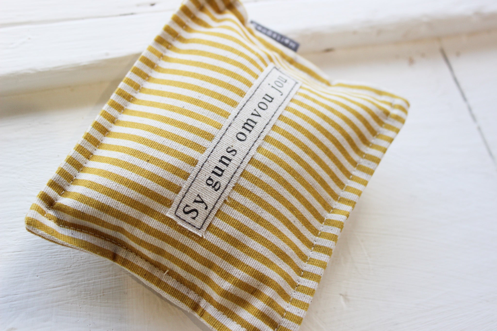 Linen Microwaveable Heating Bag | (S) Mustard