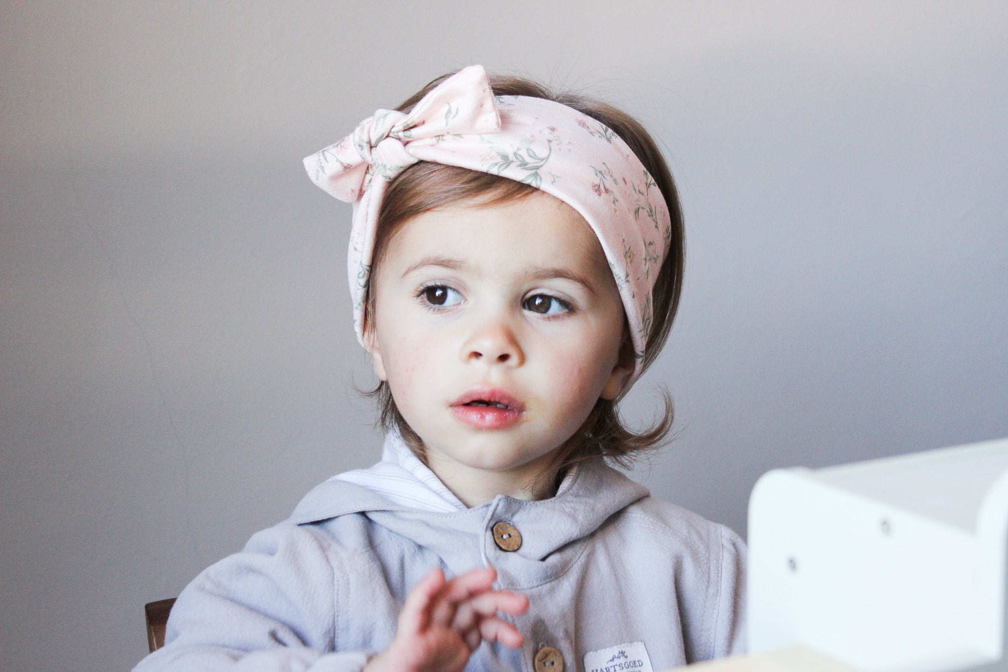 Tied Headband | Blossoms on Blush
