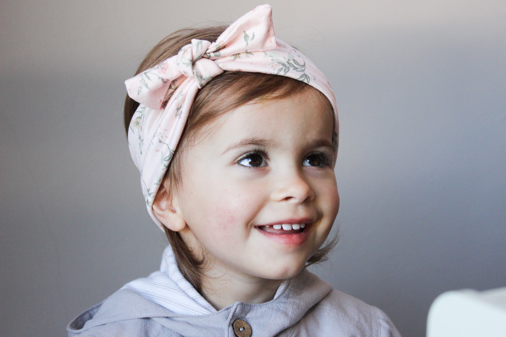 Tied Headband | Blossoms on Blush