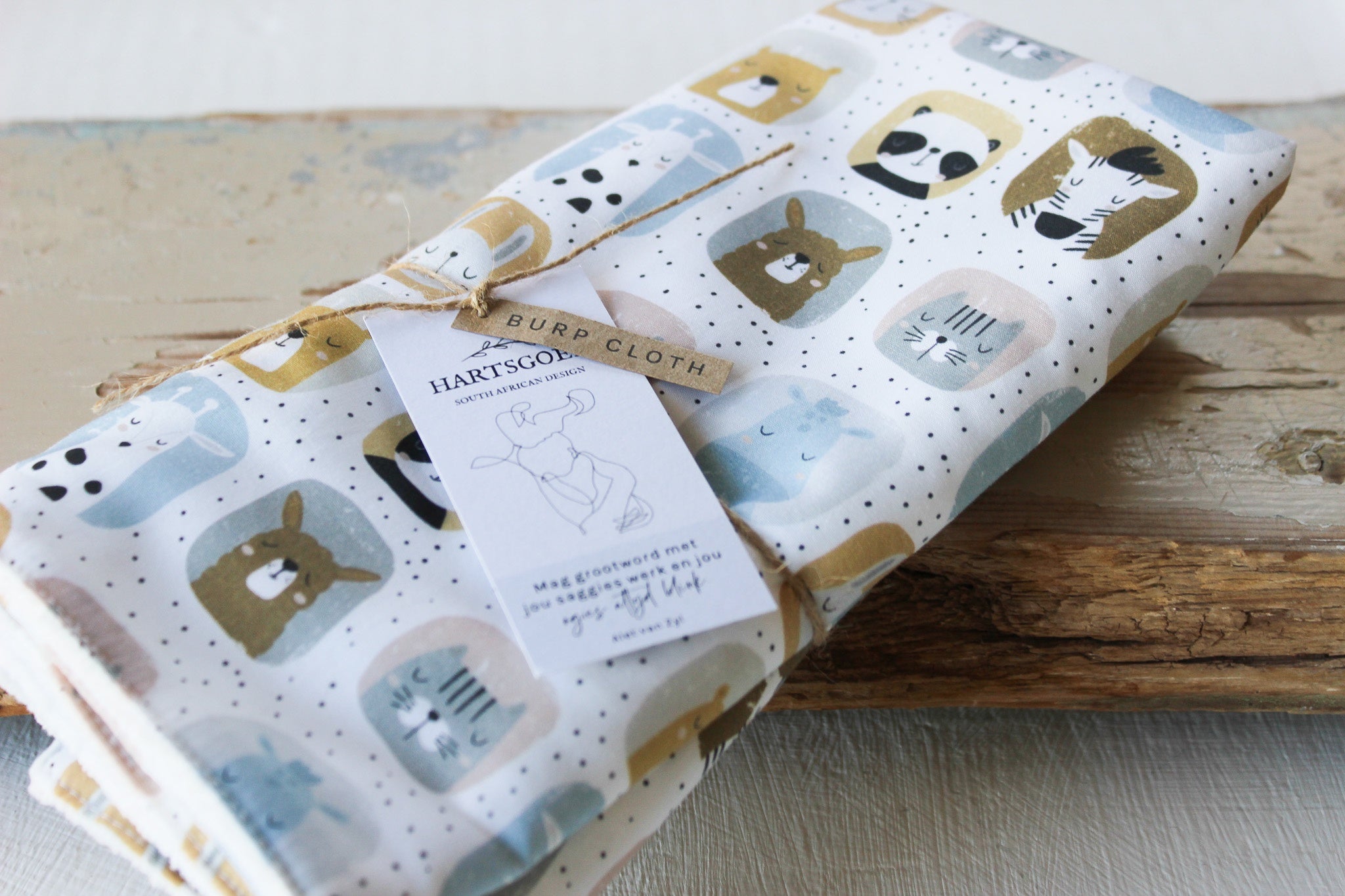 Burp Cloth | Zoo Animals