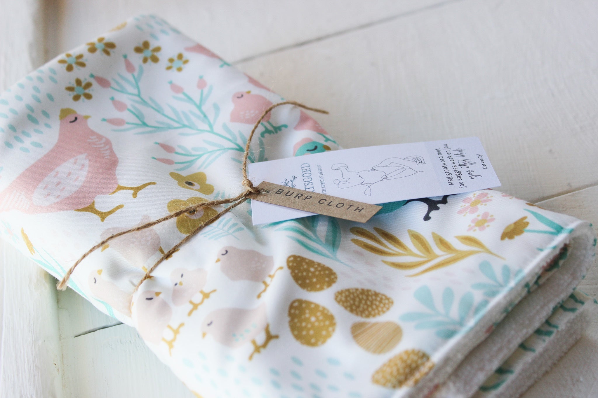 Burp Cloth | Bunnies & Hens