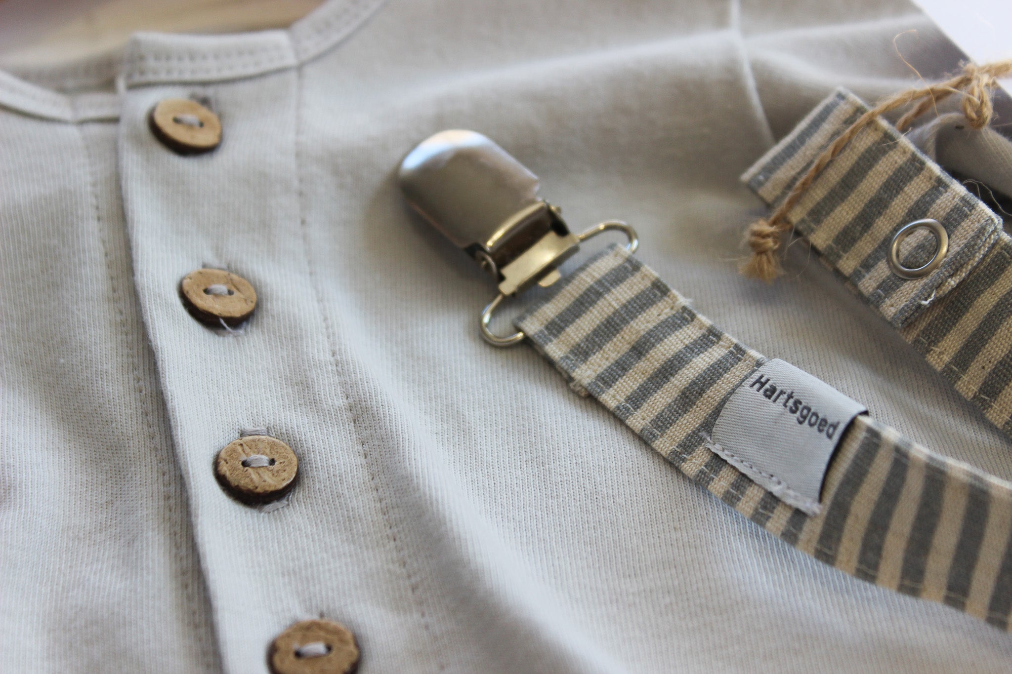 Dummy Clip | Linen Grey Lines