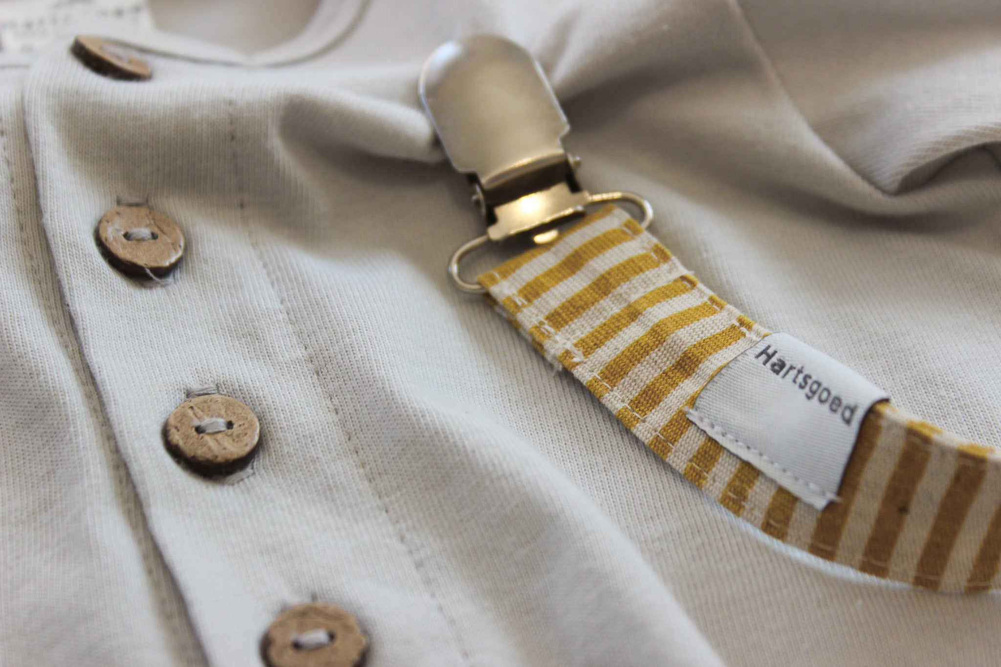 Dummy Clip | Linen Mustard Lines