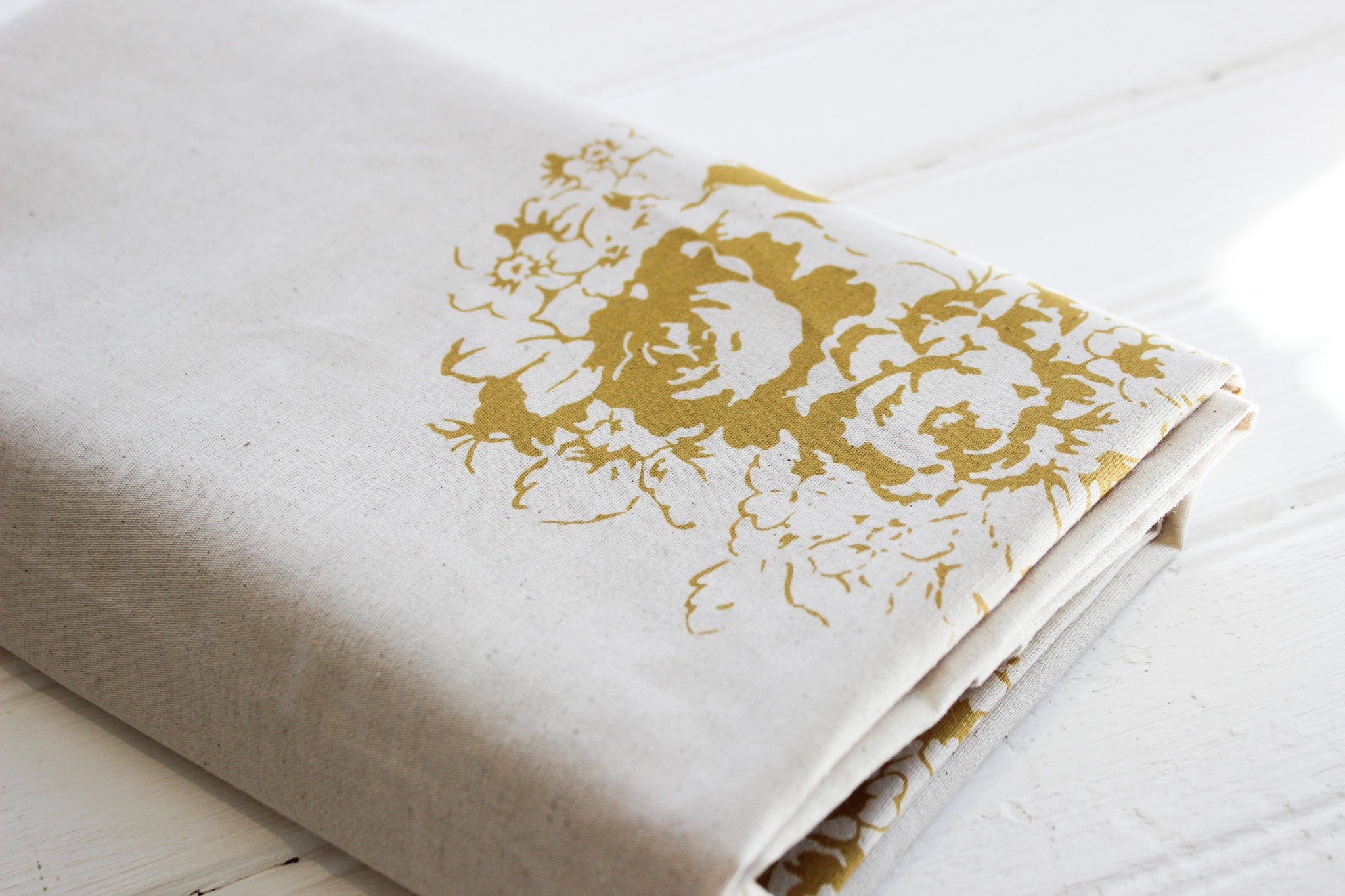 Table Runner 250 x 60cm | Mustard Country Florals