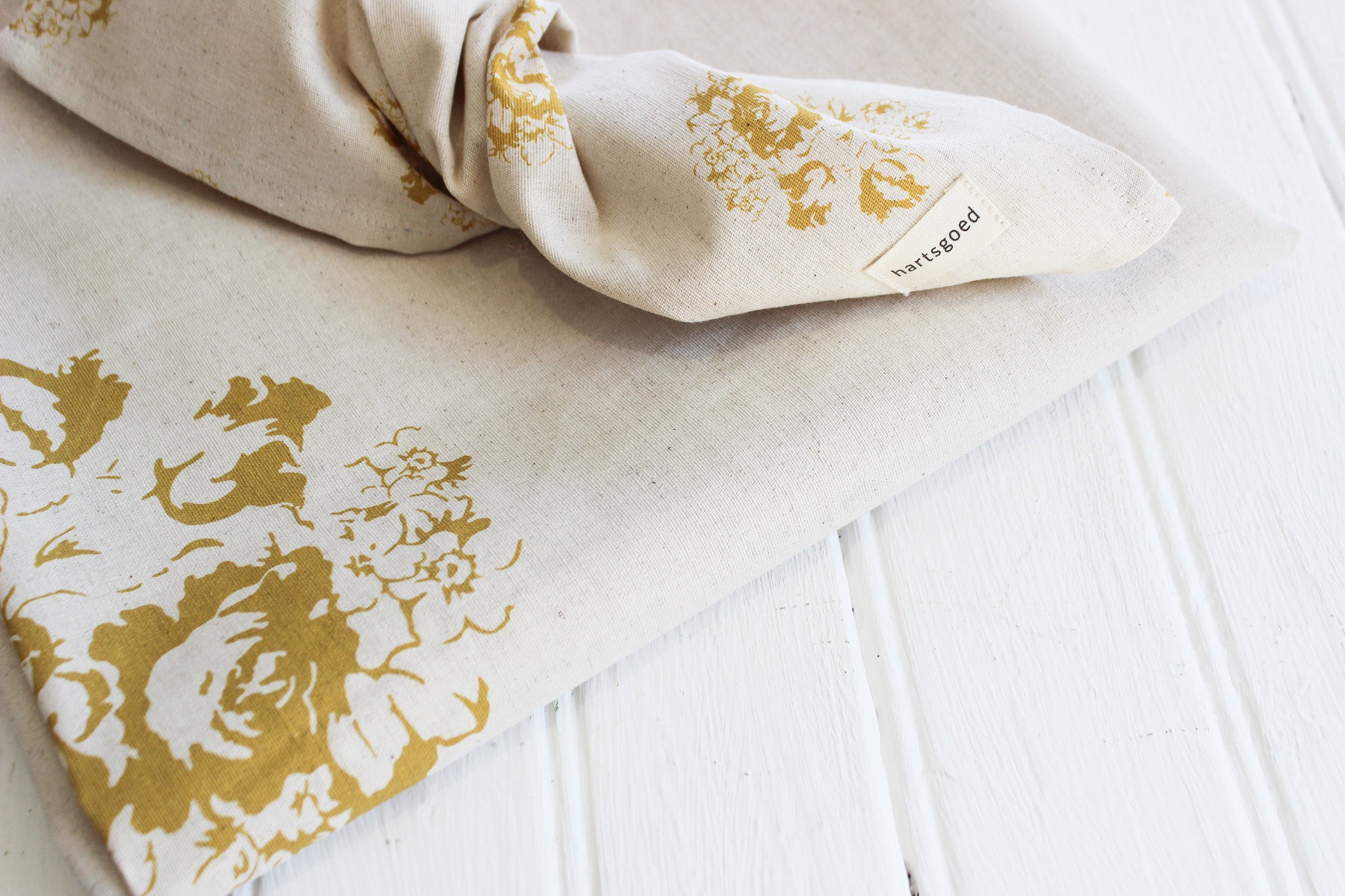 Table Runner 250 x 60cm | Mustard Country Florals