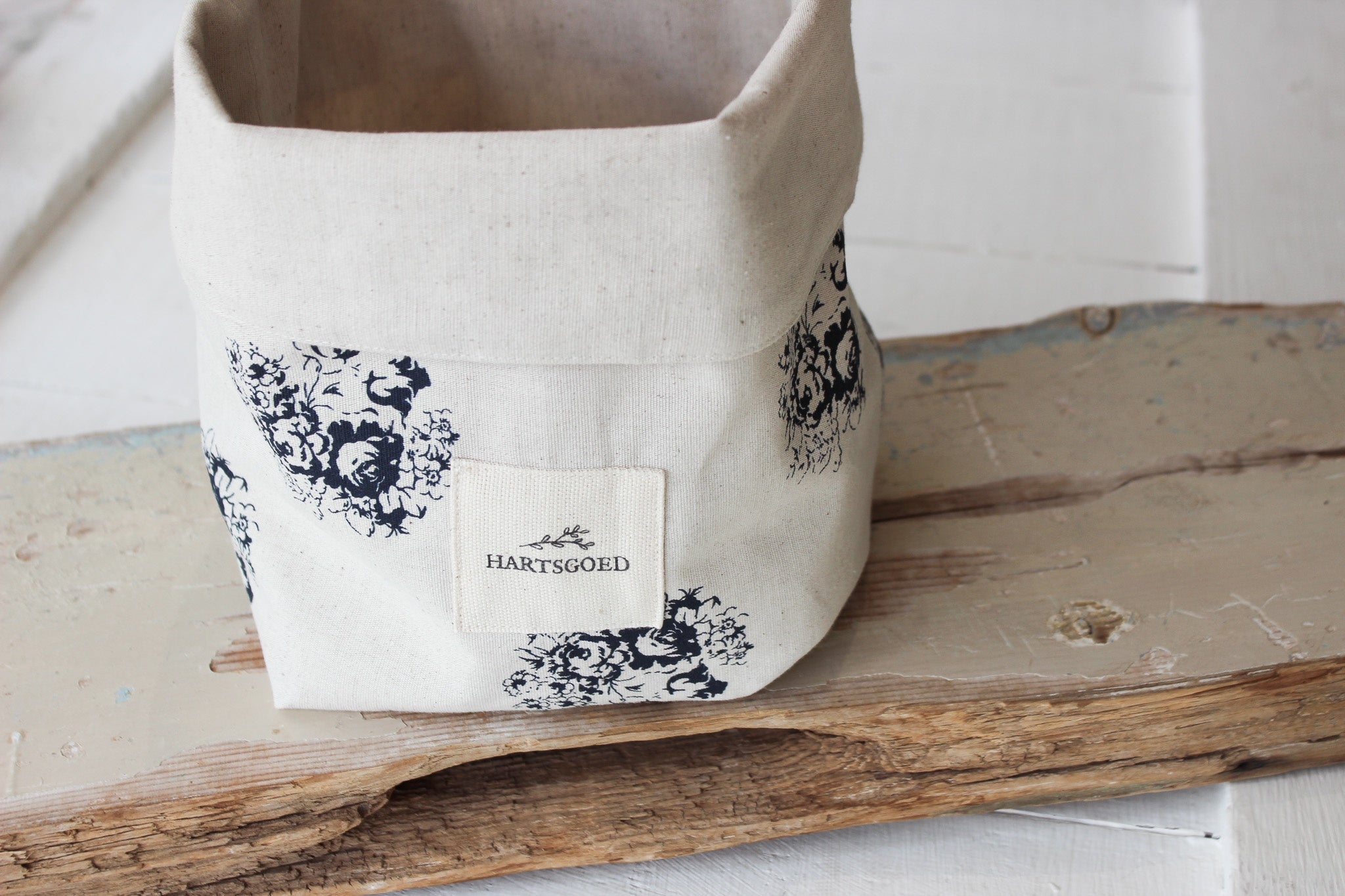 Reversible Storage Basket | Navy Country Floral