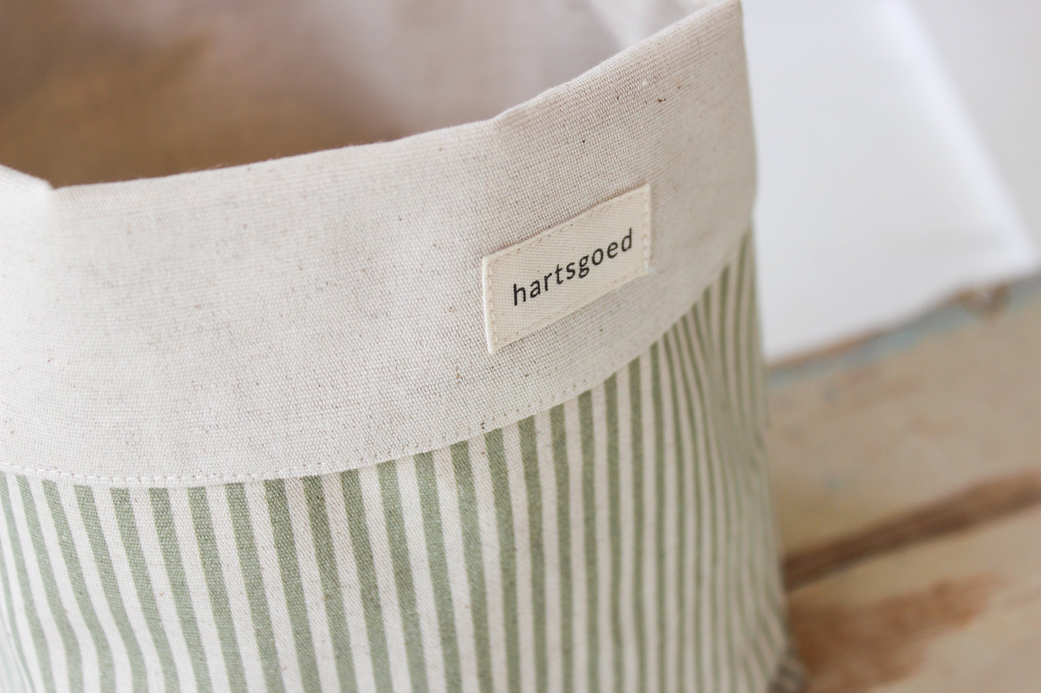 Reversible Storage Basket | Olive Lines
