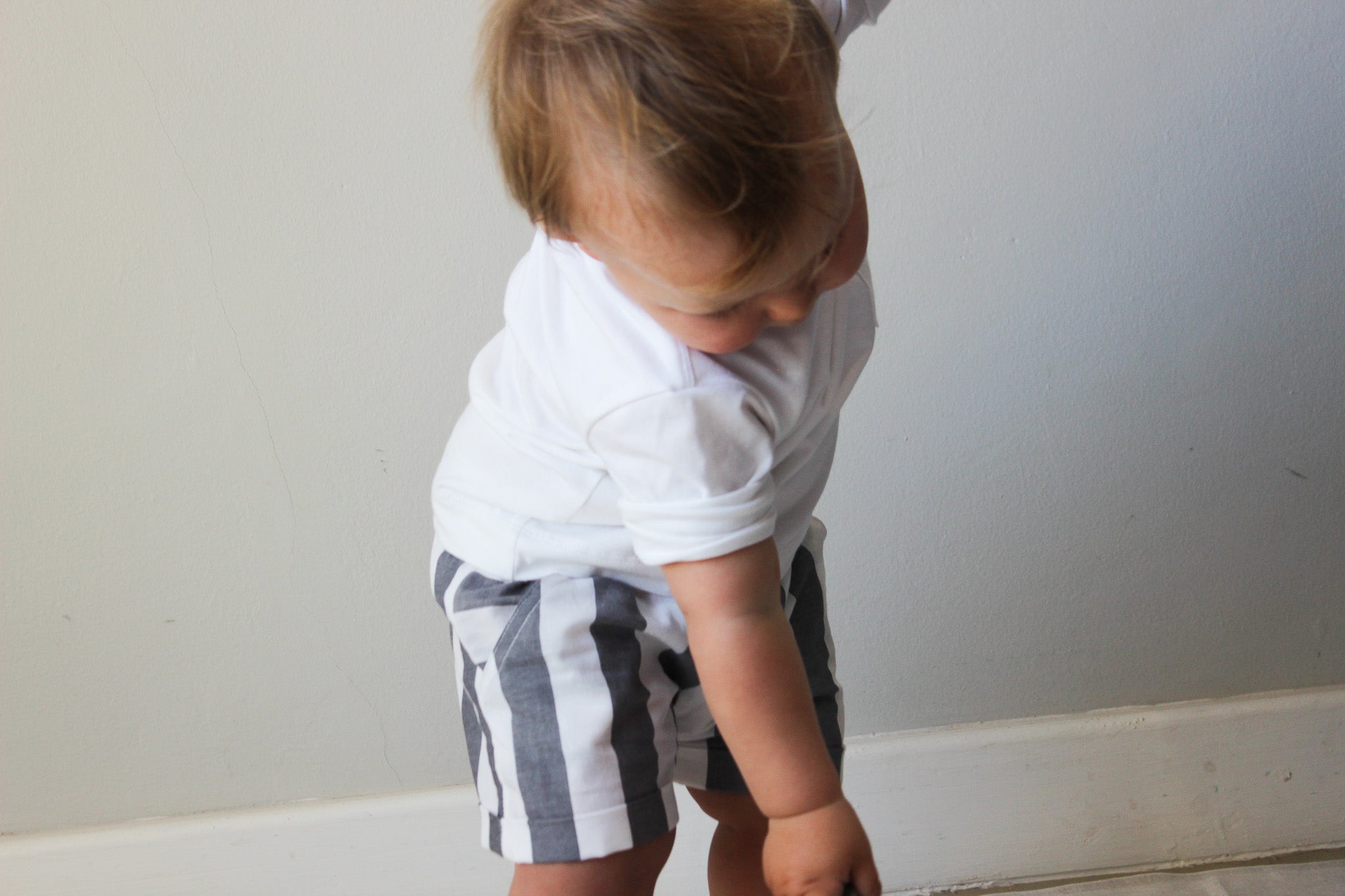 Henk Shorts | Denim Wide Stripe