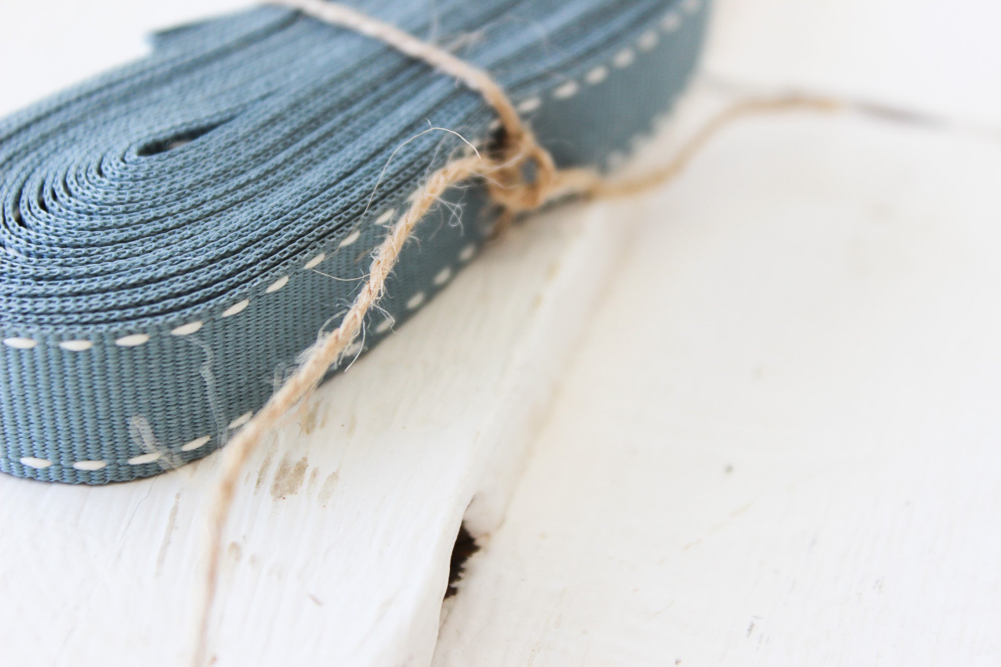 Ribbon 4m | Sage Saddle Stitch