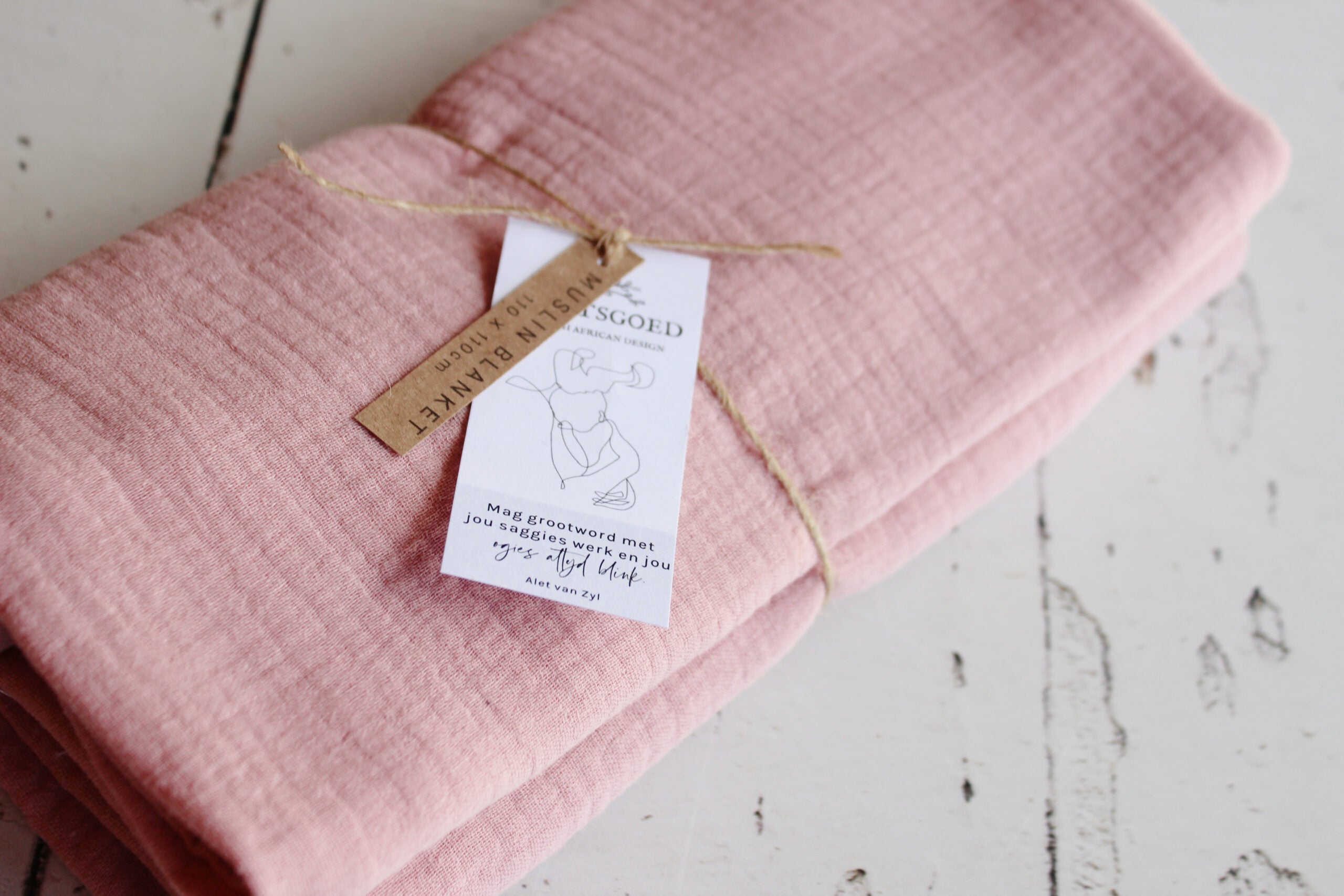 Muslin blanket  |  Dusty pink