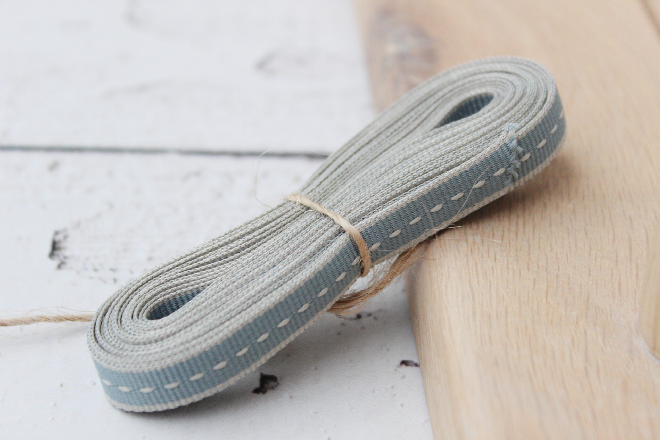 Ribbon 4m |  Sage centre stitch