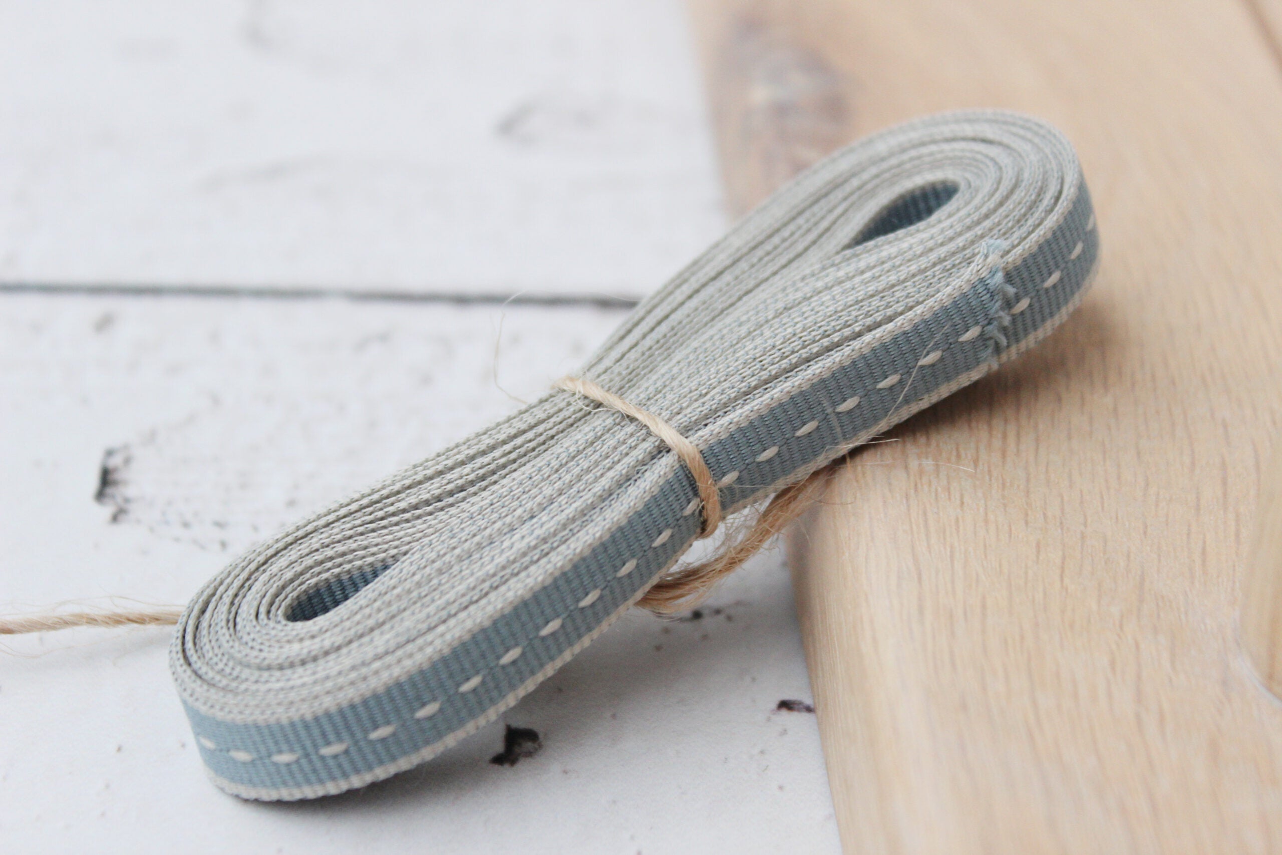 Ribbon 4m |  Sage centre stitch