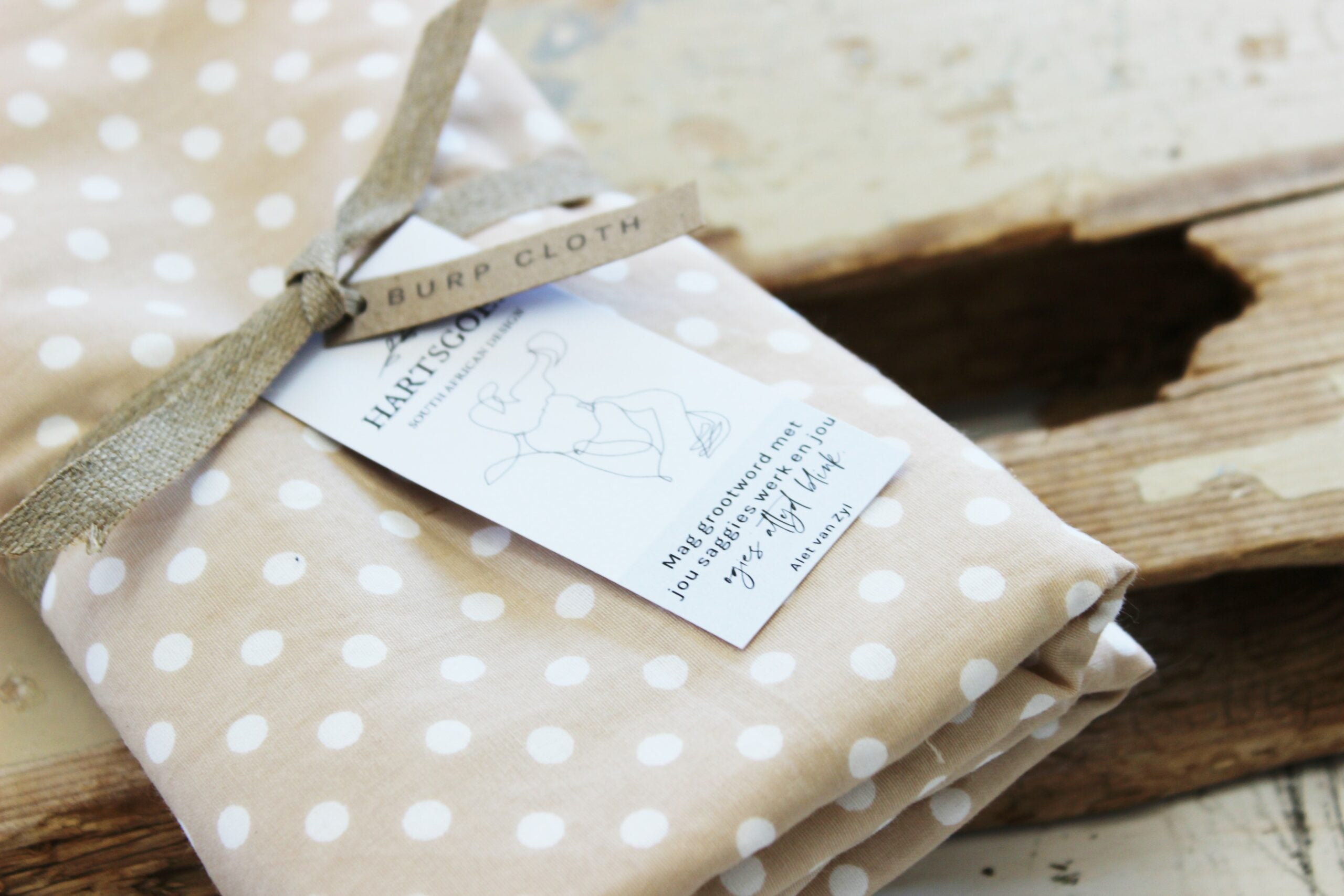 Burp cloth  |  Polka on Stone