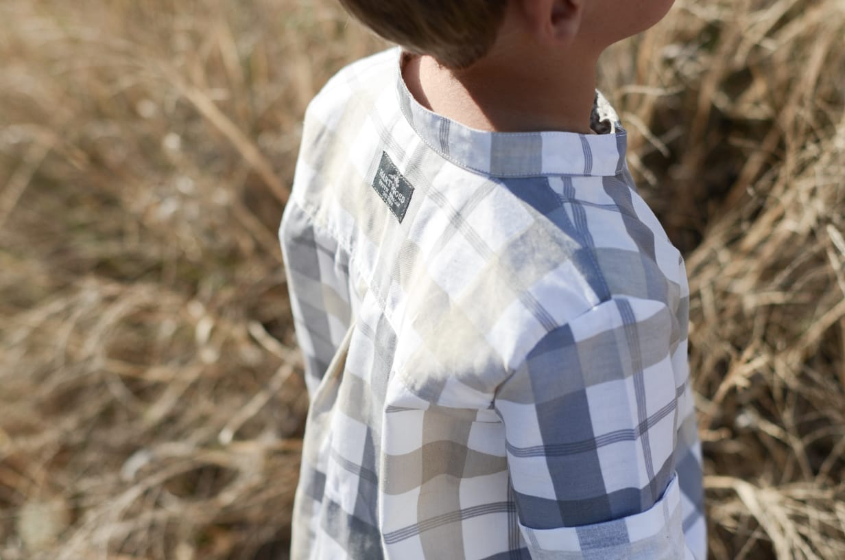 Andrew Shirt | Grey & Sand