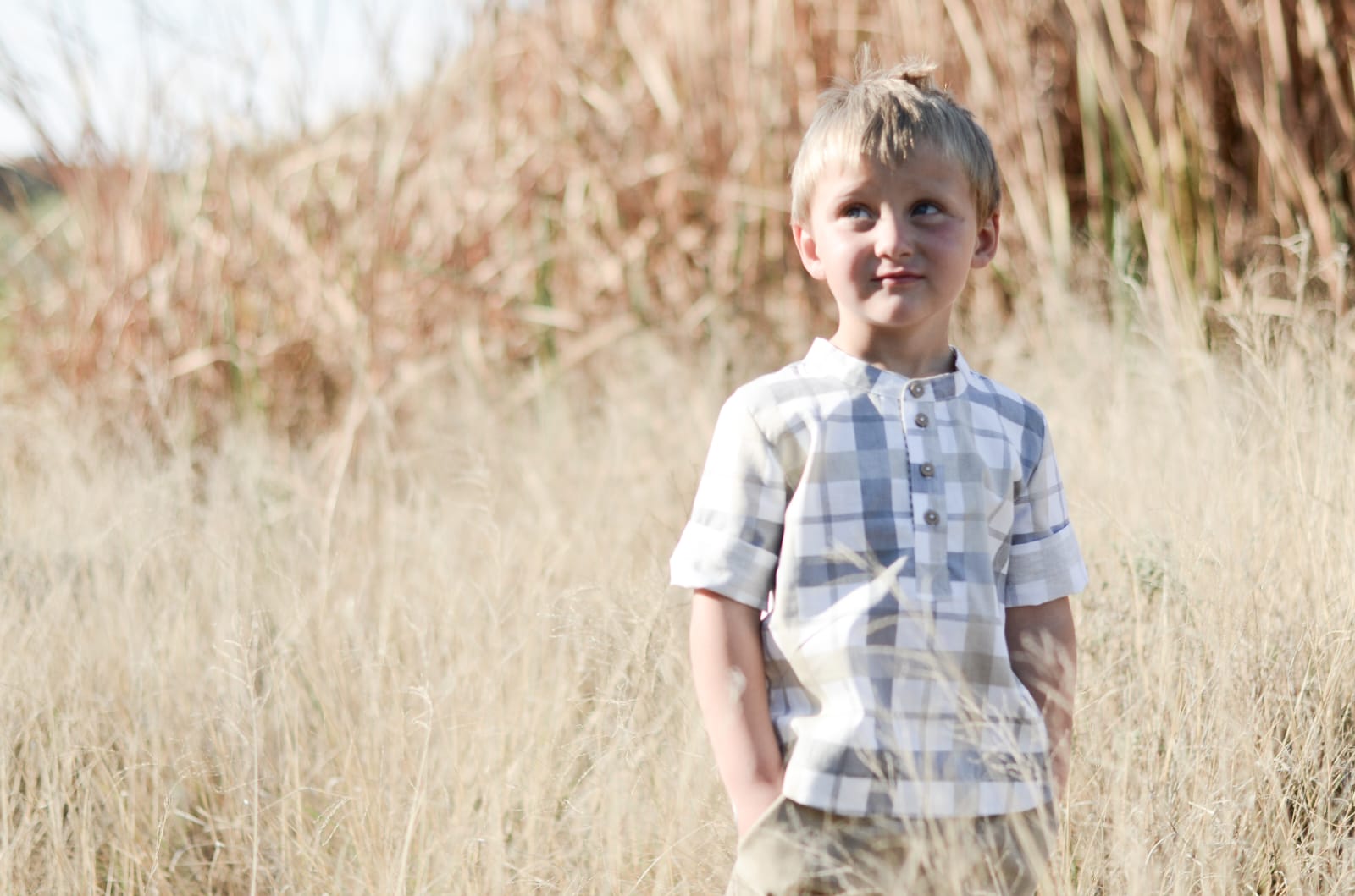 Andrew Shirt | Grey & Sand
