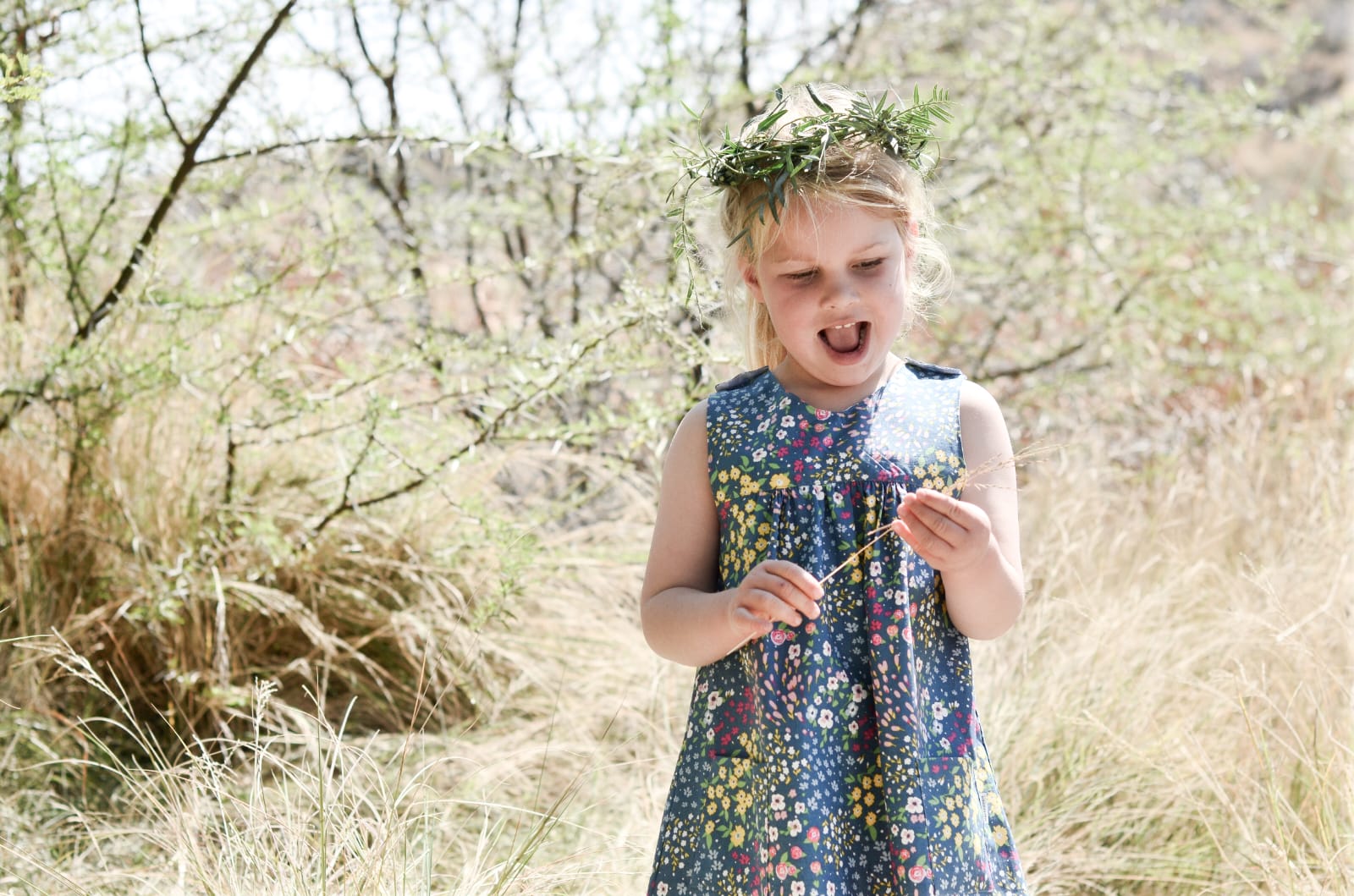 Lalie Dress | Pretty Blossoms Blue