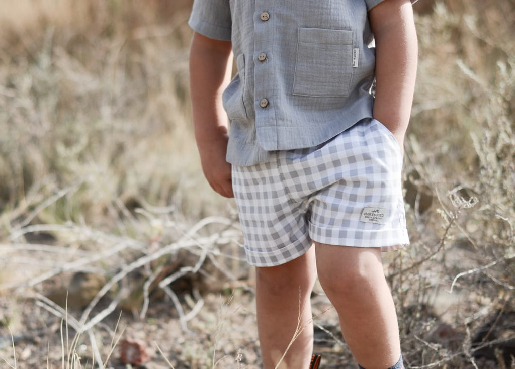 Wihan Shorts | Grey Gingham