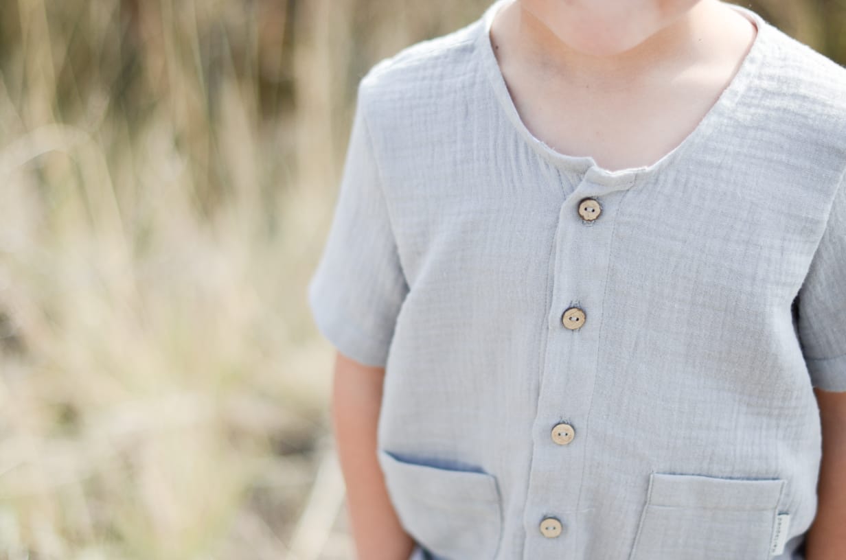 Johan Shirt | Olive Muslin