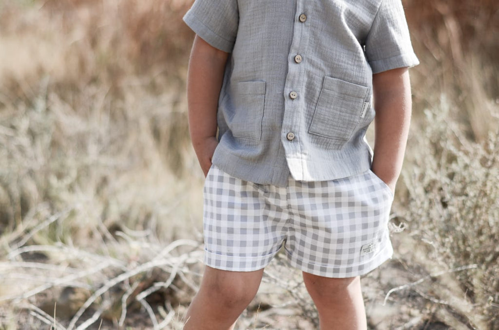 Johan Shirt | Grey Muslin