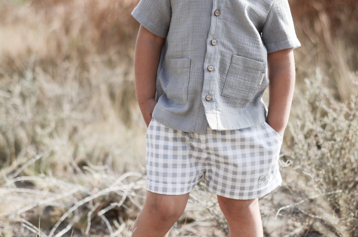 Johan Shirt | Grey Muslin