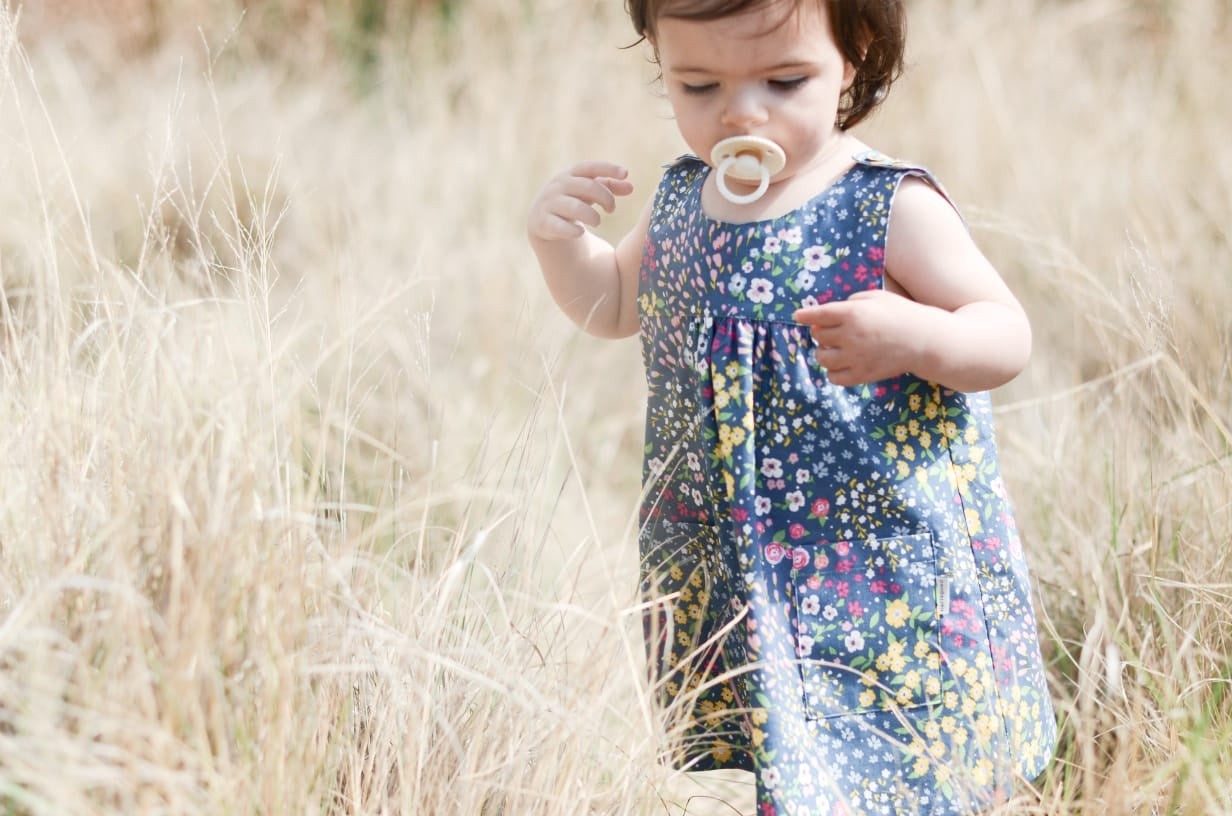 Lalie Dress | Pretty Blossoms Blue