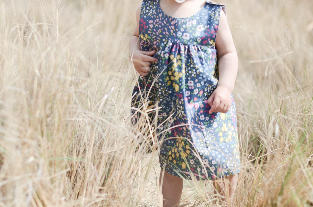 Lalie Dress | Pretty Blossoms Blue