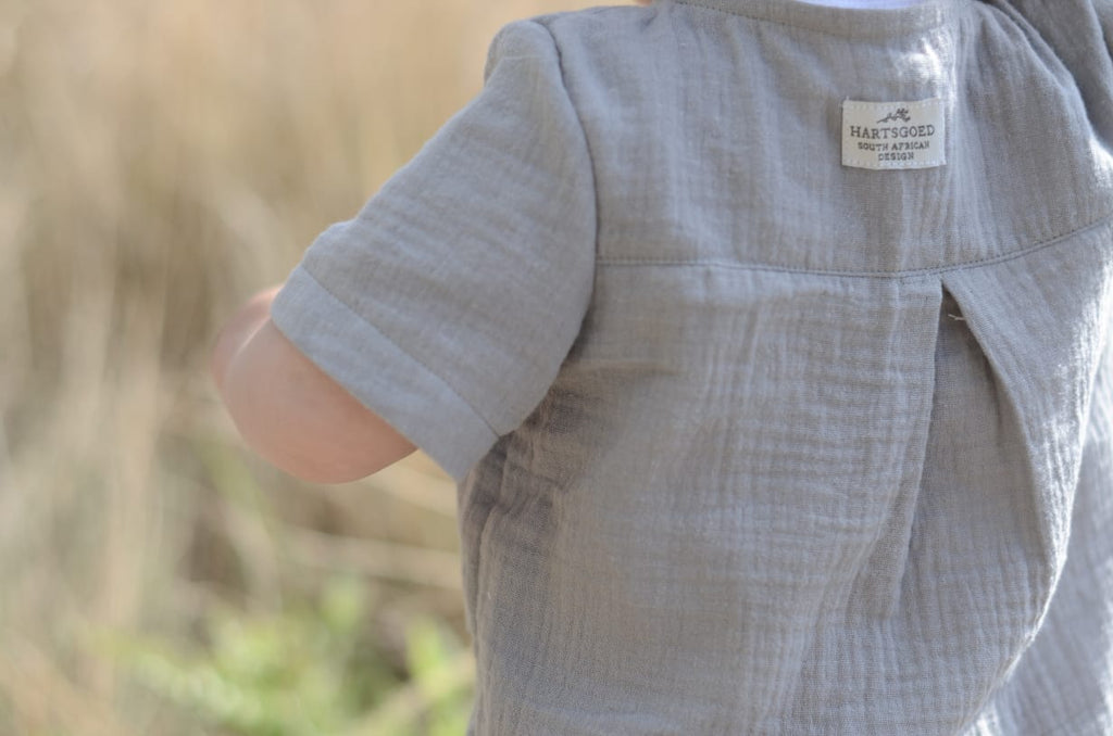 Johan Shirt | Grey Muslin