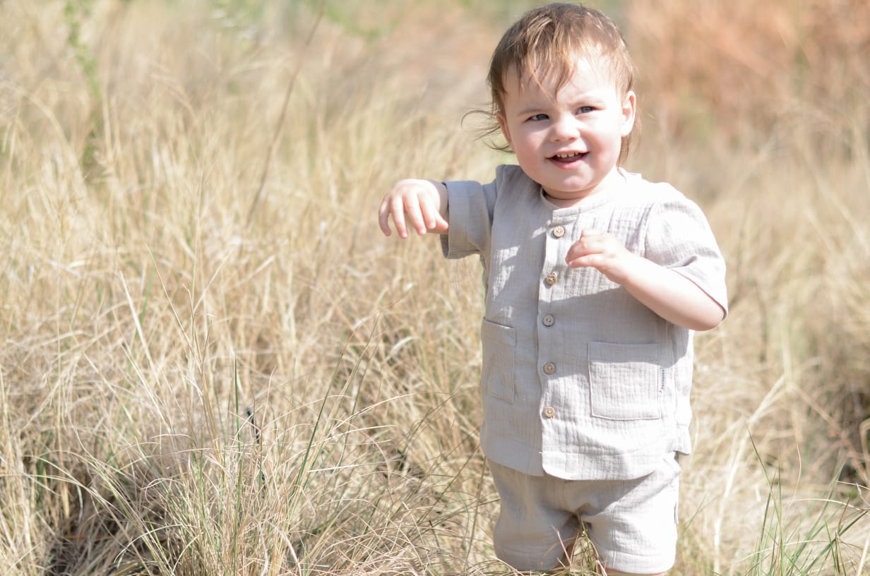 Johan Shirt | Grey Muslin