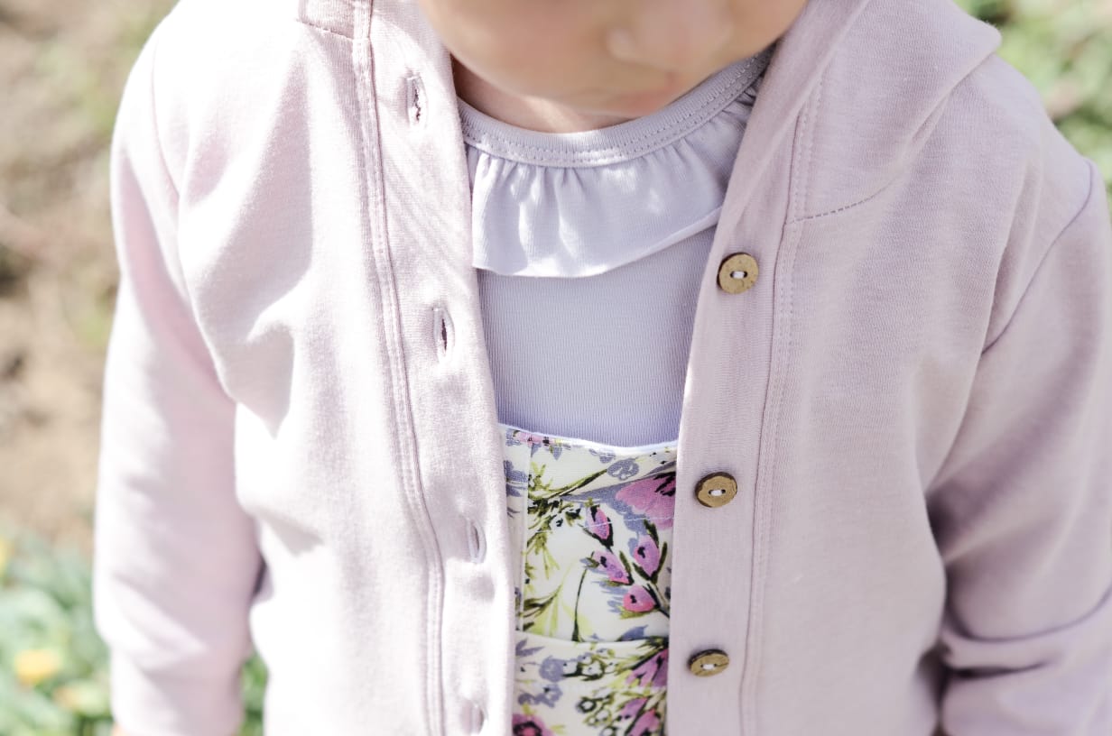 Jean Hooded Cardi | Lavender Blush