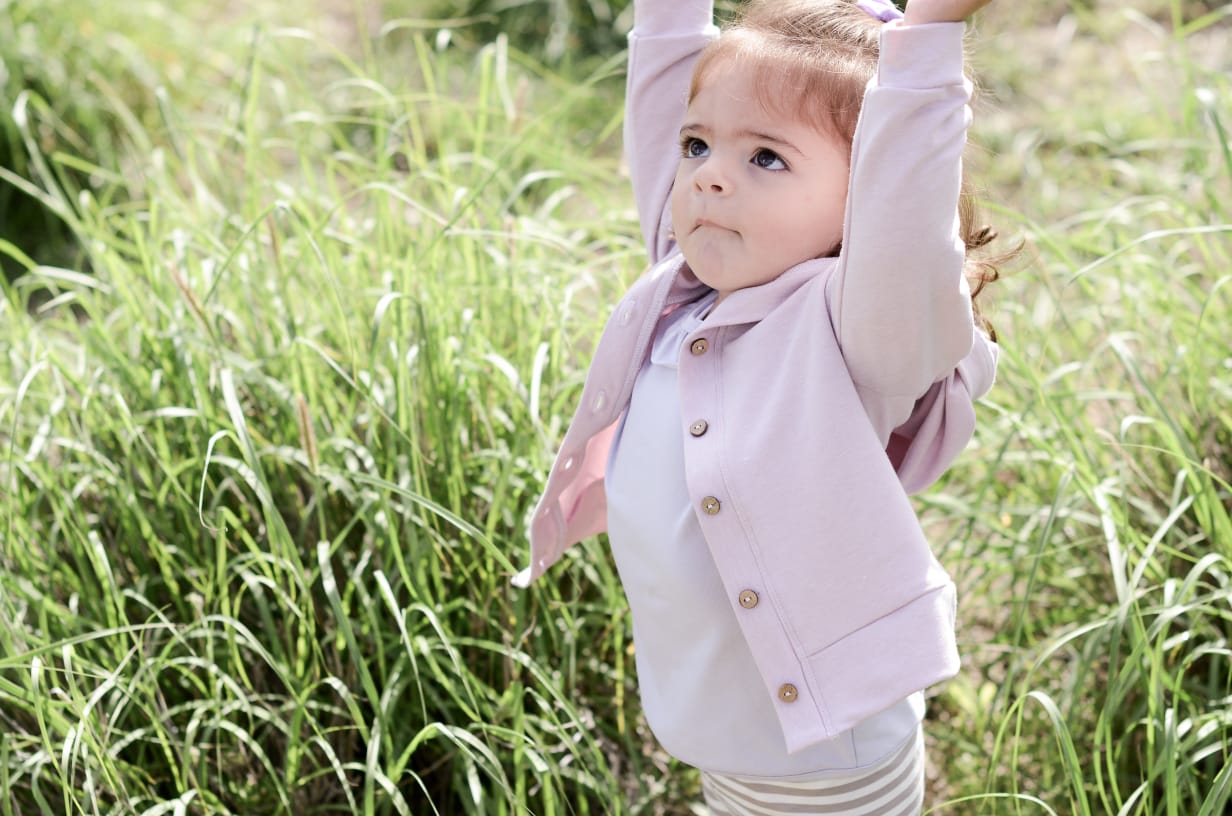 Jean Hooded Cardi | Lavender Blush