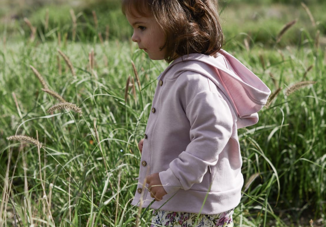 Jean Hooded Cardi | Lavender Blush