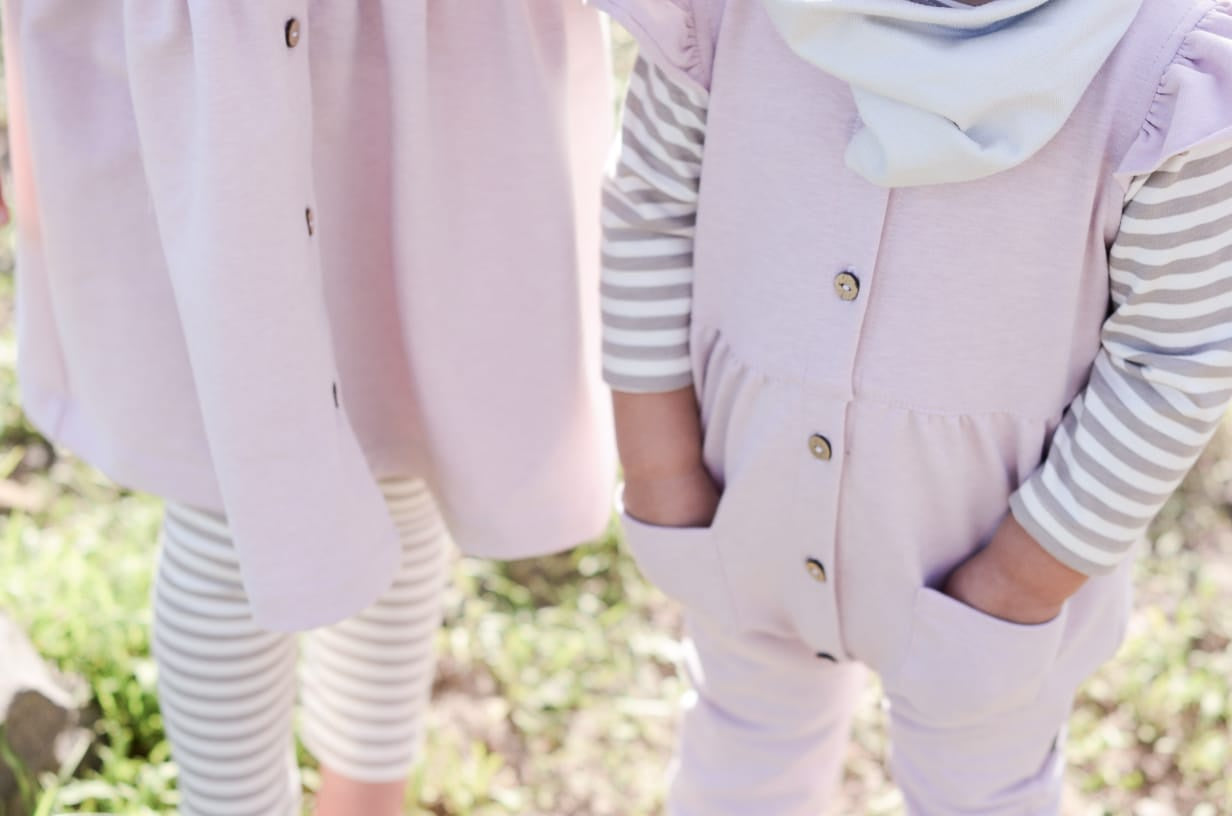Avah Romper | Lavender Blush