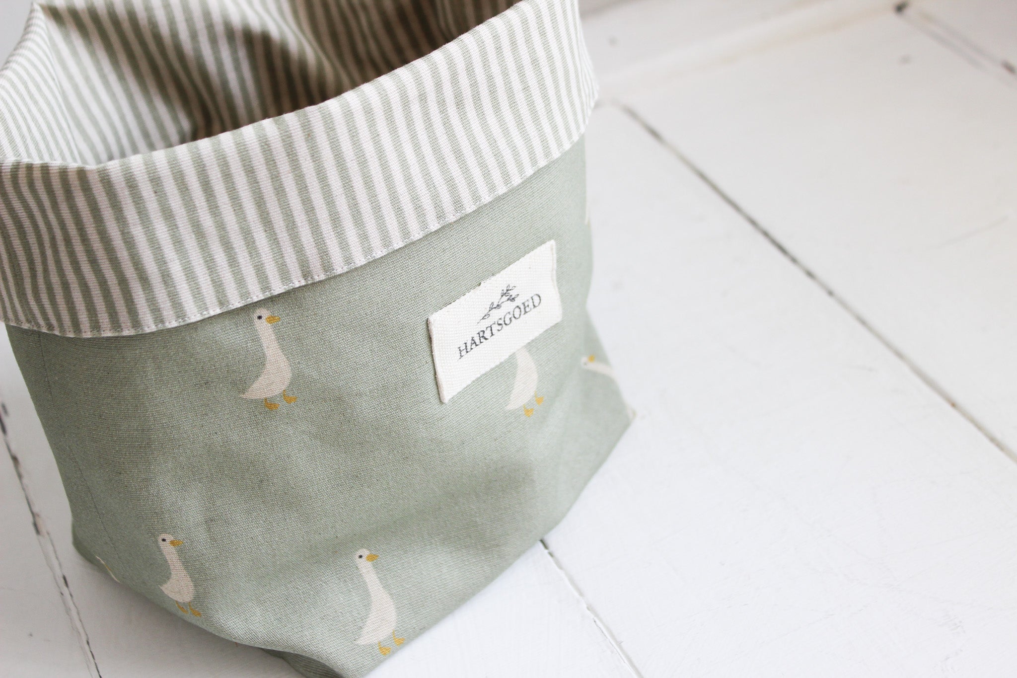 Storage Basket | Ducks on Olive