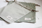 Linen Drawstring (L) | Ducks on Olive