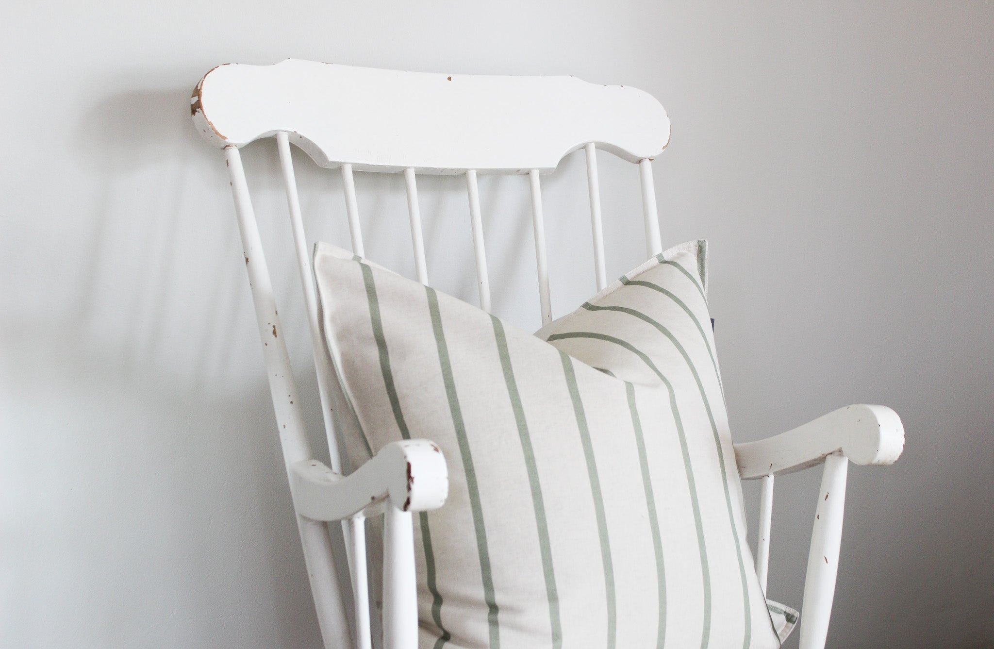 Cushion Cover | French Stripe Olive | 60x60cm