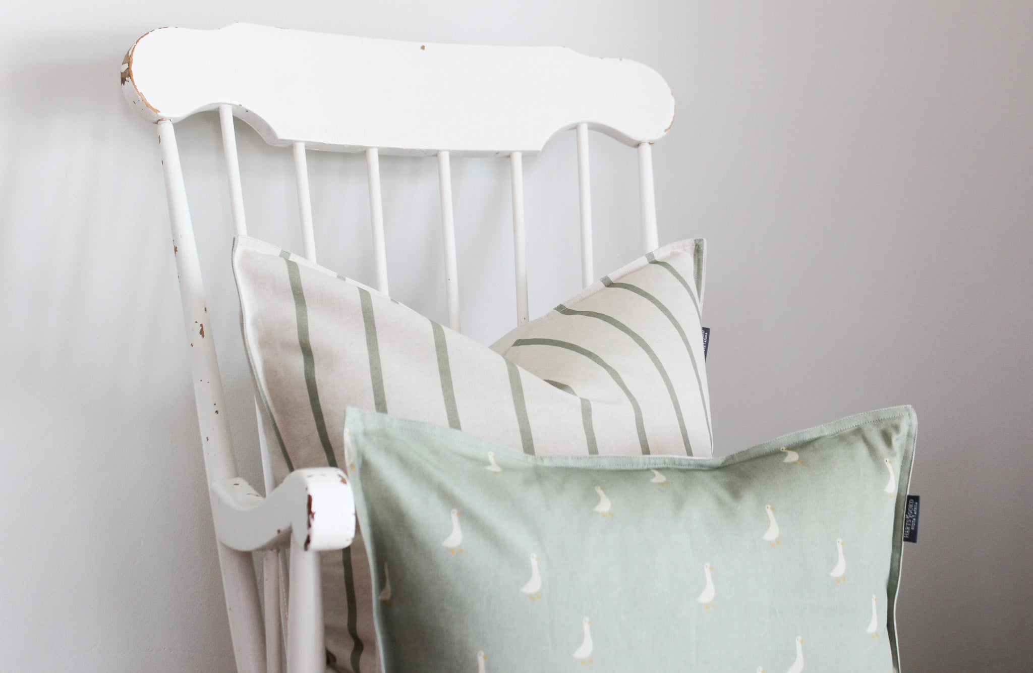 Cushion Cover | French Stripe Olive | 60x60cm