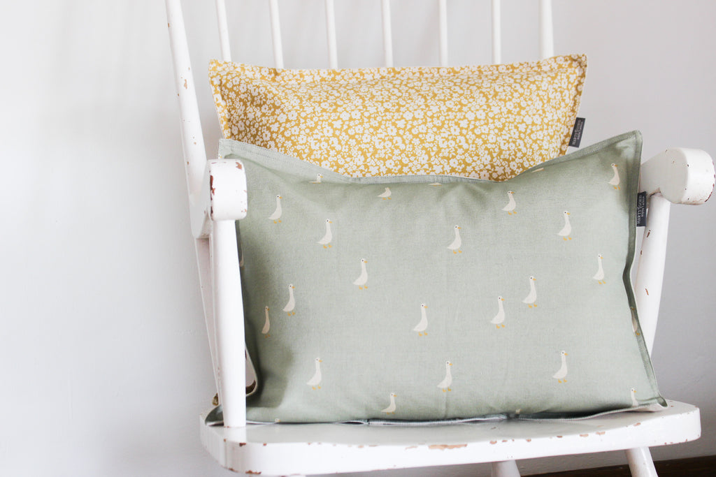 Cushion Cover | Ducks on Olive | 35x50cm