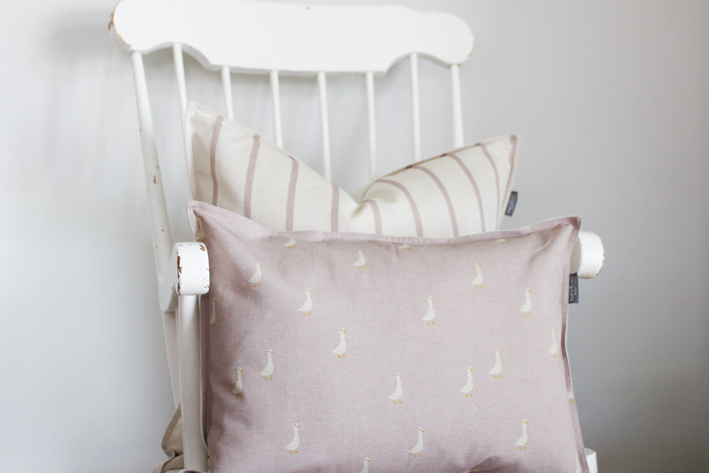 Cushion Cover | Ducks on Mauve | 35x50cm